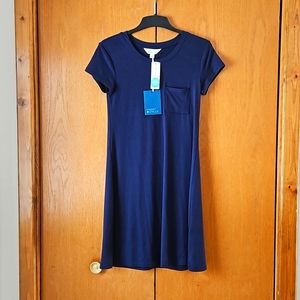 NWT Market & Spruce womens small navy tshirt dress